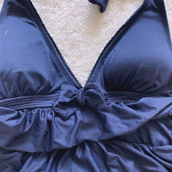 NWT Juicy Couture Ruffles Halter Takini Set